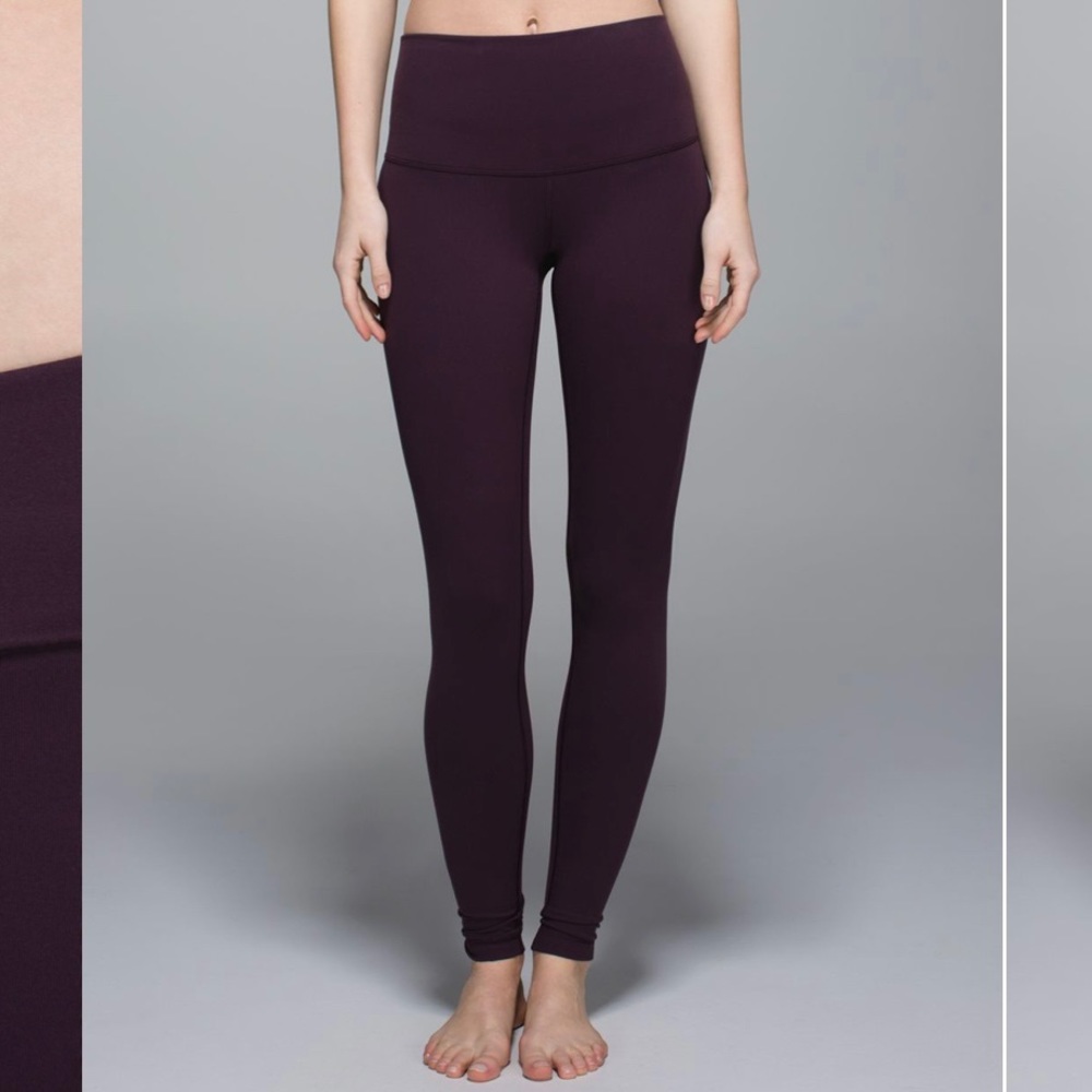Lululemon Wunder Under in Black Cherry